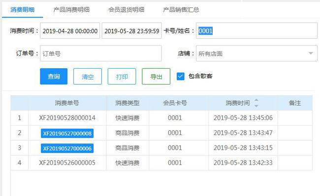 消費明細
