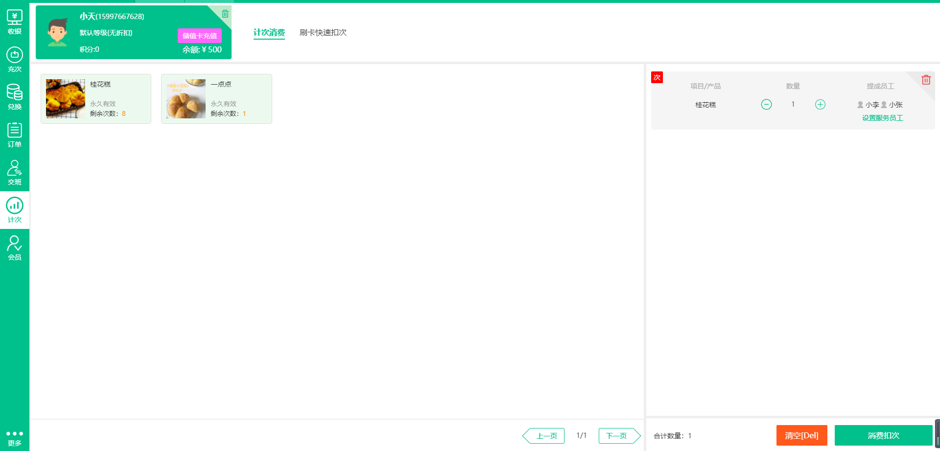 計次消費