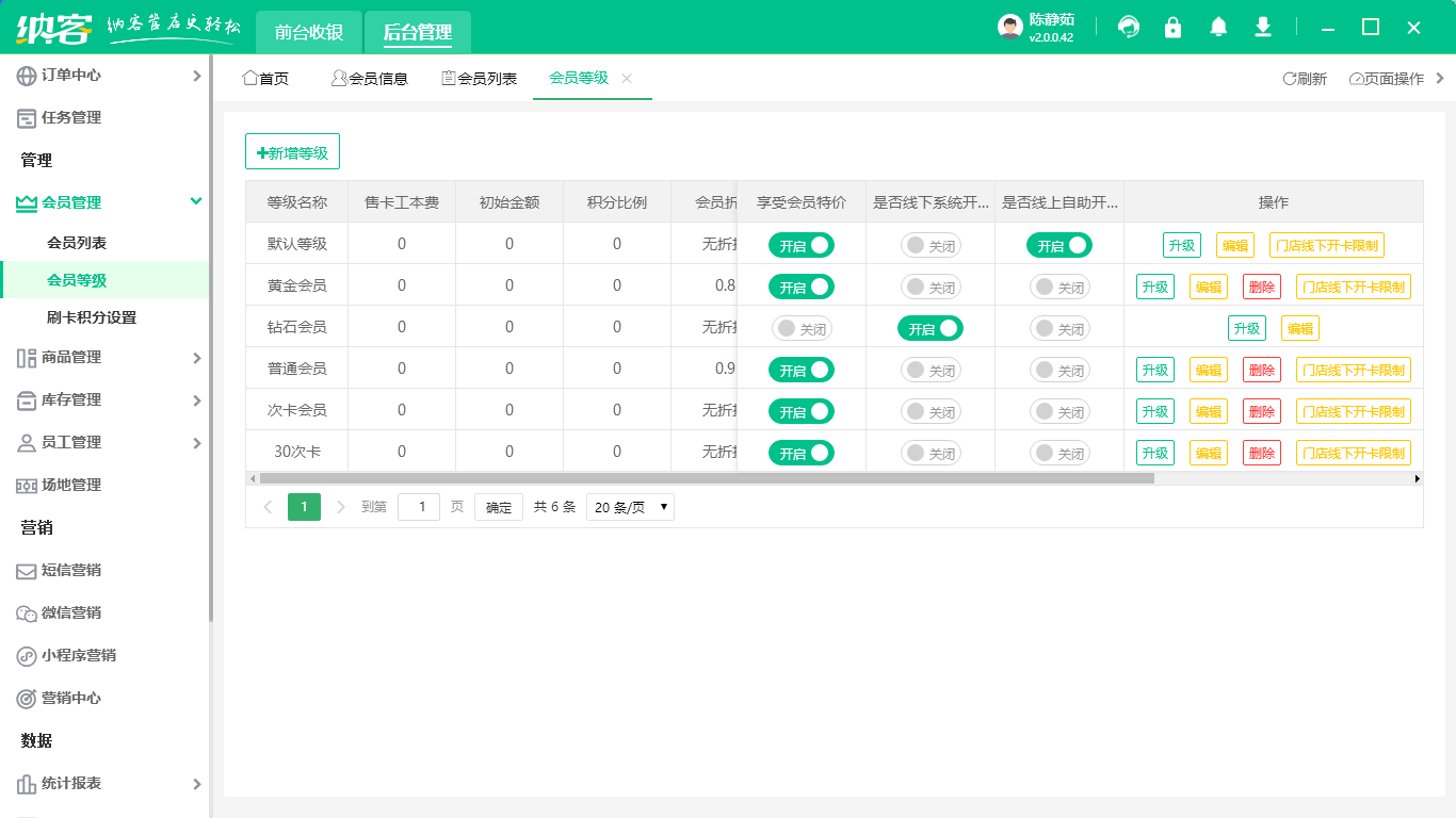 瑜伽館會(huì)員管理系統(tǒng)1