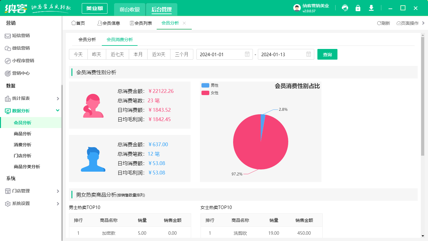 店鋪會(huì)員管理系統(tǒng)
