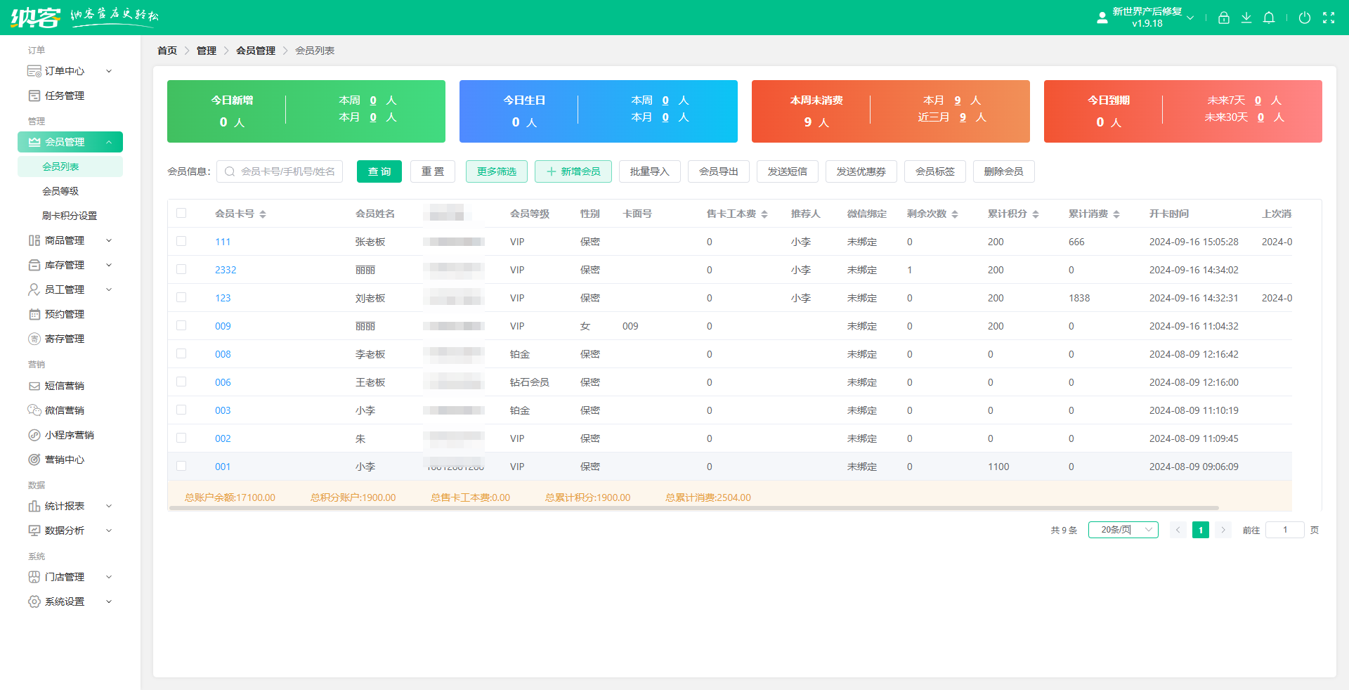 醫(yī)美店會員積分系統(tǒng)