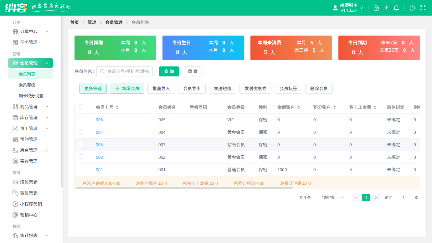 vr體驗(yàn)館會(huì)員積分系統(tǒng)